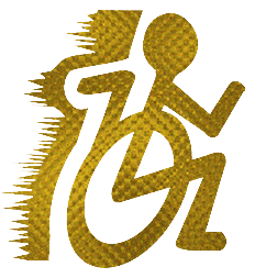 gold wheelchair logo